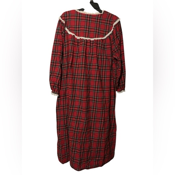 Red and White Ruffled Pajamas with Bishop Sleeves - Picture 2 of 8